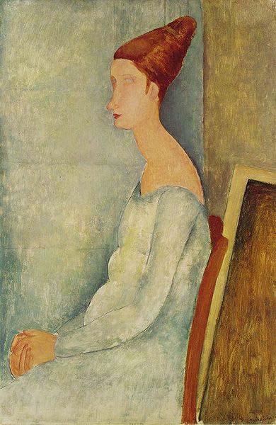 Amedeo Modigliani Portrait de Jeanne Hebuterne oil painting image